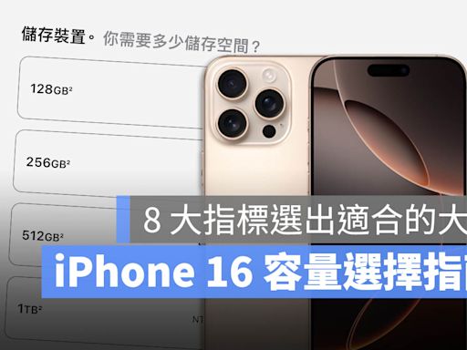 iPhone 16 容量選擇攻略：購買前用 8 大指標幫你做決定