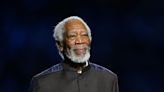 Morgan Freeman performs at the World Cup opening ceremony