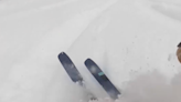Skier Catches Bottomless Powder Turns After Rope Drop At East Coast Ski Resort