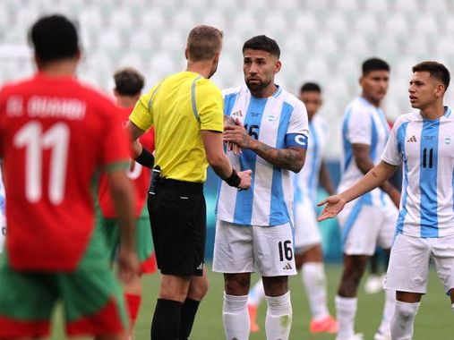 Chaos at Olympic football match as VAR rules out Argentina goal two hours after game suspended