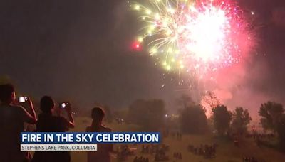 VIDEO: Columbia hosts Fire in the Sky after rain threatened to soak plans