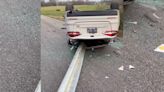 ‘God is amazing’: Father shares emotional video of daughter’s car speared by guardrail