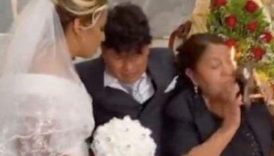 VIDEO: ¡Bien borracho en su boda! Llegó en vivo de su despedida de soltero