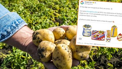 Google conmemora el Día Internacional de la Papa con bonito mensaje: “Si hay algo que nos gusta en Perú, es comer”