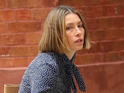 Jessica Biel almost gets HIT by a car on The Better Sister set in NYC