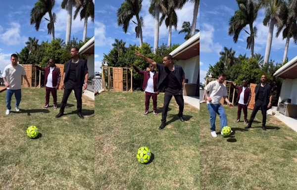 Lionel Messi surprises ‘Bad Boys 4’ stars Will Smith and Martin Lawrence with his football skills; Video goes viral