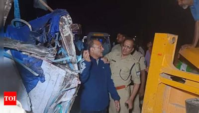 Tragic Bus Accident in Maihar District Claims 9 Lives, 20 Injured | Bhopal News - Times of India