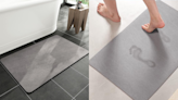 I upgraded my bathroom with this quick-drying $23 mat — you'd never guess it's not stone