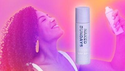 This SPF spray won't ruin your makeup and provides a gorgeous glow