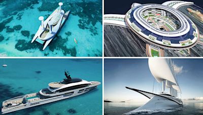 10 Superyacht Concepts With Outrageous Features, From a 560-Foot Track to a Private Marina
