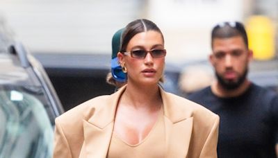 Hailey Bieber’s Sheer Dress Proves Maternity Wear Can Be Trendy