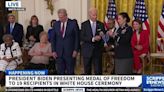 The White House holds a ceremony to honor Medal of Freedom recipients.