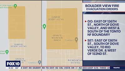 Boulder View Fire: Evacuations ordered for wildfire burning near Scottsdale