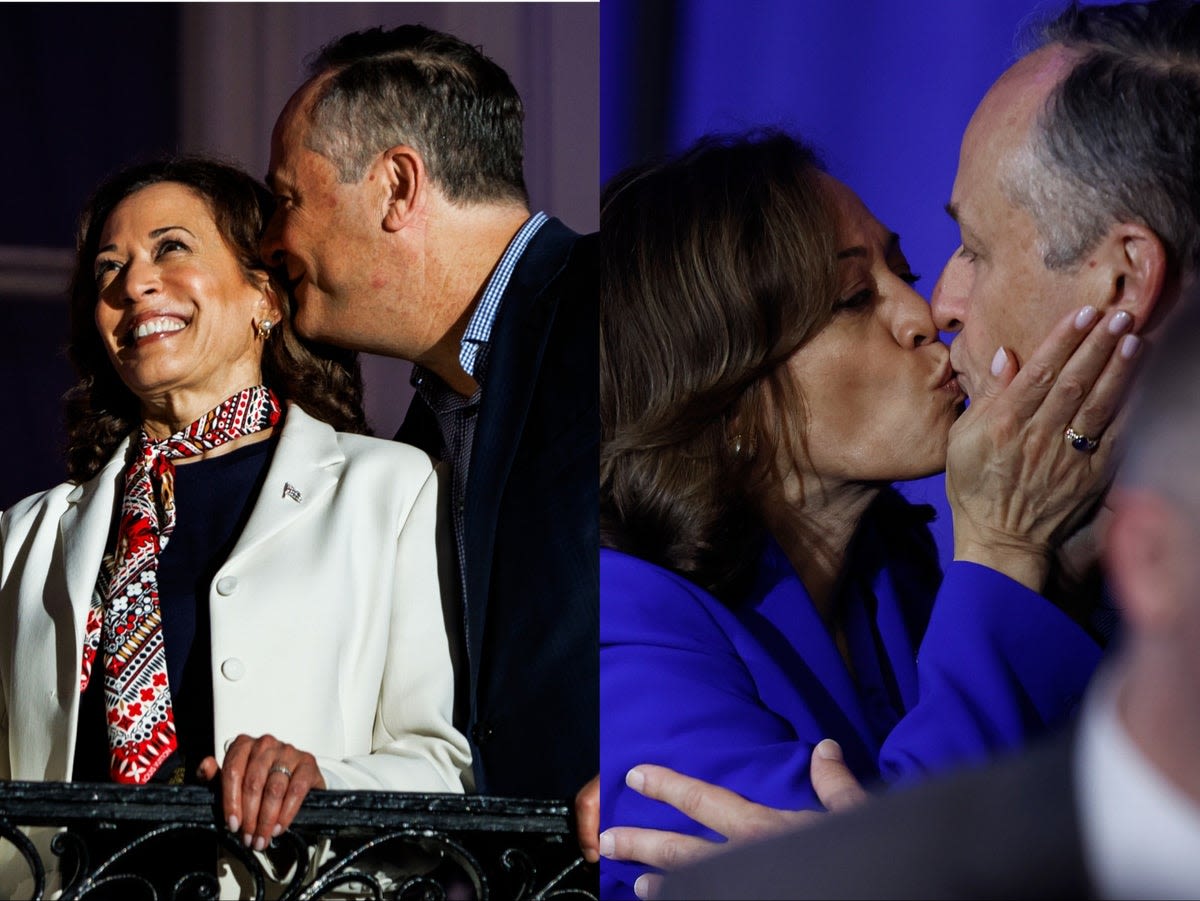 Kamala Harris and her husband Doug Emhoff like to watch rom-coms. Their love story sounds like one