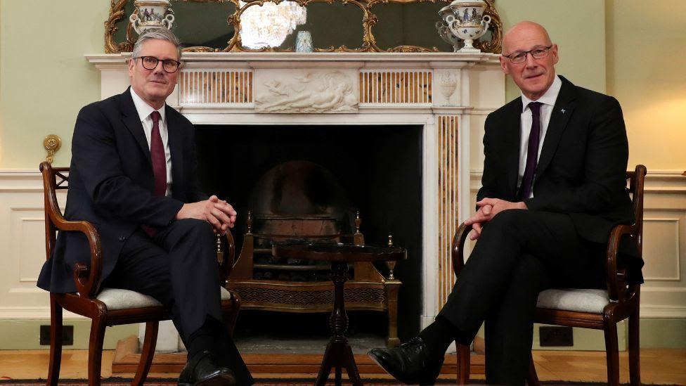 Keir Starmer meets John Swinney in Edinburgh