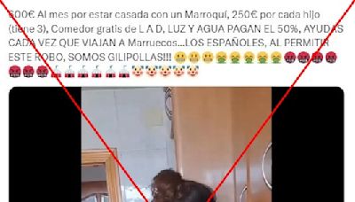 El vídeo de una mujer que afirma que España da ayudas por casarse con marroquíes es una parodia