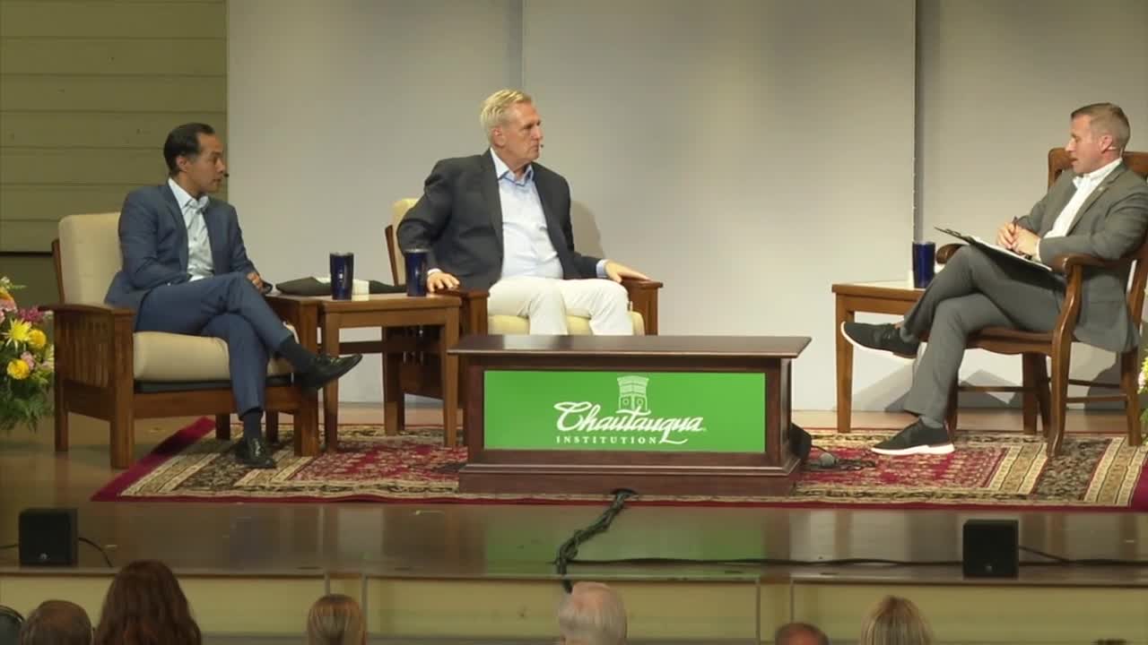 Julian Castro and Kevin McCarthy discuss the 'state of our country' at Chautauqua Institution