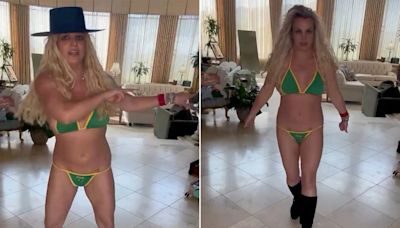 Deu vontade? Britney Spears dança com biquíni do Brasil no último dia de RiR