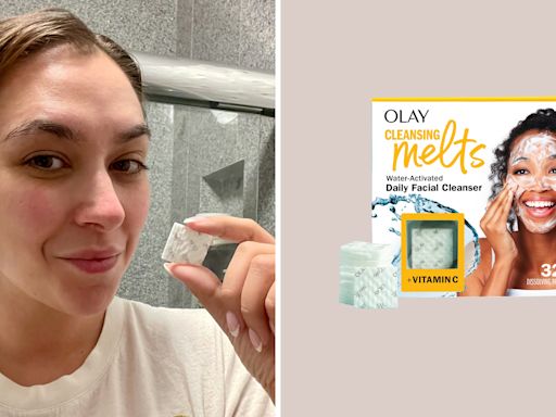 Olay Cleansing Melts Are the Space-Age Skin Care We Saw in Movies