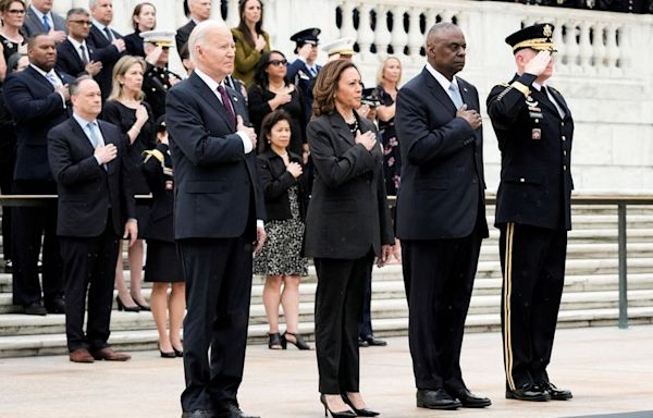 Biden honors fallen soldiers during Memorial Day ceremony at Arlington National Cemetery