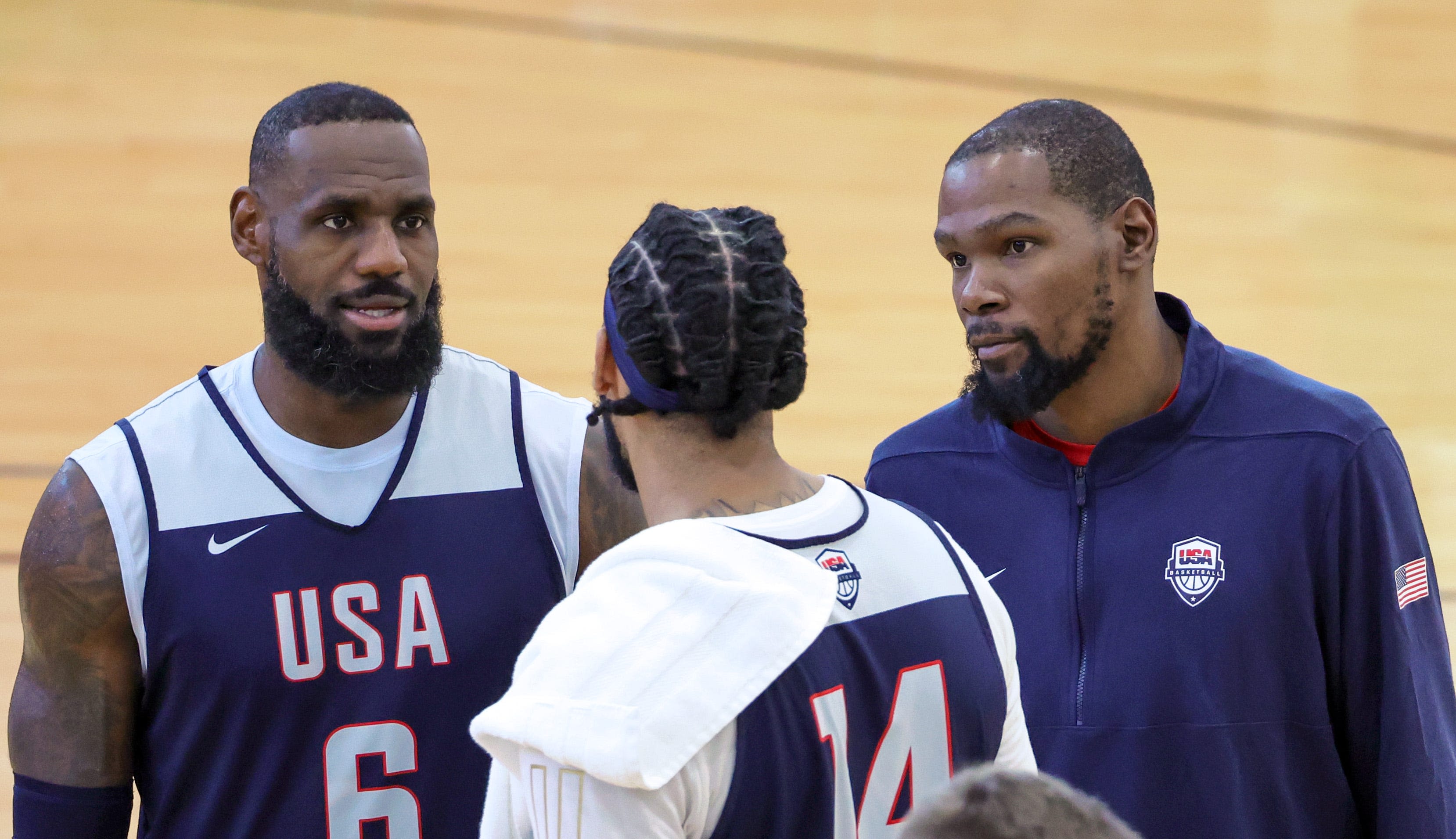 Phoenix Suns' Kevin Durant injured, out for Team USA's first exhibition game vs. Canada