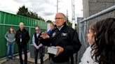 Inslee visits Fourth Plain Community Commons, air quality station at high school in Vancouver
