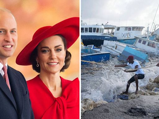 Prince William and Kate donate money to victims of Hurricane Beryl after storm tears through south-east Caribbean