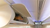 An airplane passenger was spotted in an overhead bin. This was the reaction – KION546