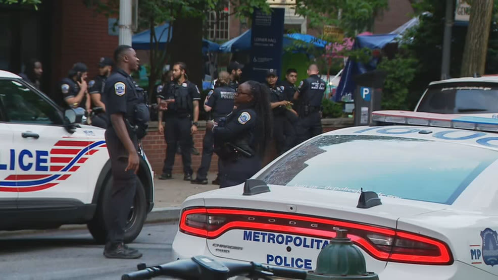 DC police clear out pro-Palestine encampment at GWU's campus; 33 arrests made