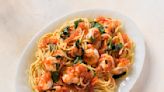 Shelled shrimp add big flavor to this simple tomato sauce