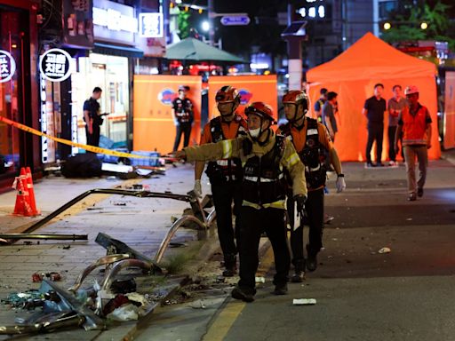 Car ploughs into crowd in Seoul killing at least nine people