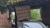 Romsey: Lorry wedged under railway bridge after crash