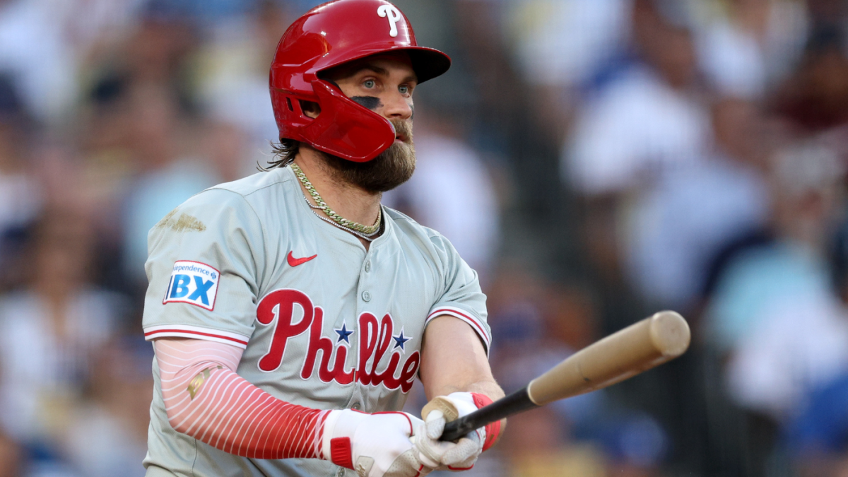 Bryce Harper isn't ready to hand Phillies the NL East crown as Mets, Braves surge: 'Ain't close to being done'