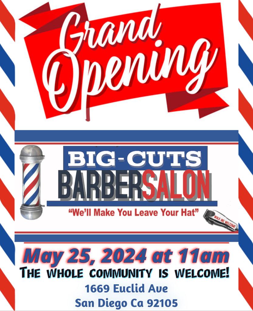 Big-Cuts Barber Salon Grand Reopening