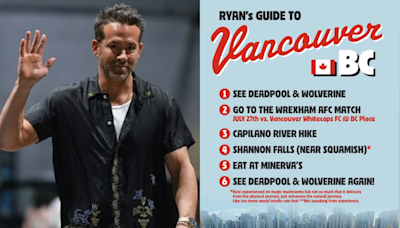 Ryan Reynolds shares his 'Guide to Vancouver'