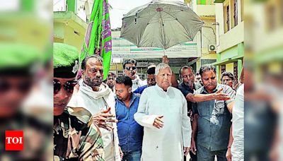 RJD president Lalu Prasad claims INDIA bloc to form next government, denies chance for Modi's return | Patna News - Times of India