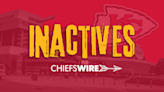 Inactives for Chiefs vs. 49ers, Week 7