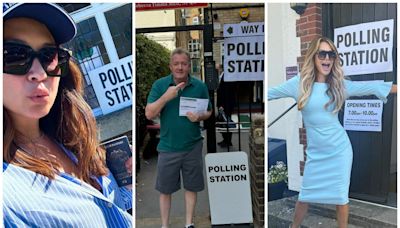 General election: Piers Morgan and Myleene Klass lead celebrities heading to the polls