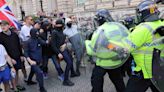 City protests see two officers hurt and six people arrested