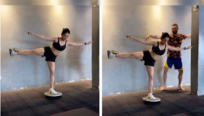 Weekend Fitness Goal Alert: Sanya Malhotra Aces This Mind-Blowing Balancing Act With Ease