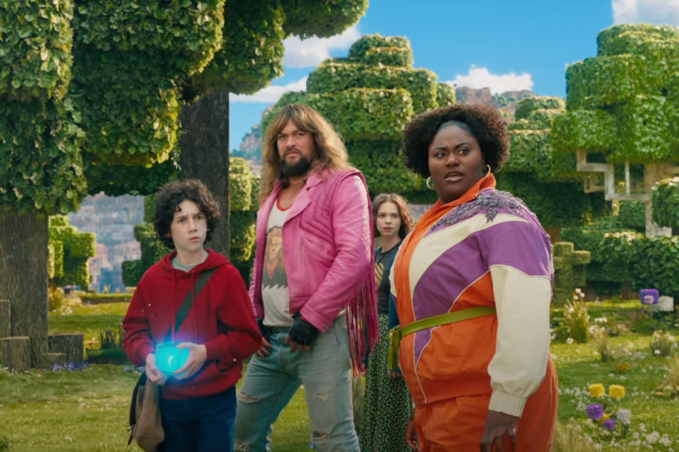 A Minecraft Movie trailer gives us our first look at Jason Momoa and Jack Black ahead of its 2025 release