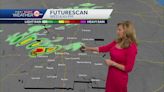 Chance for more scattered storms today