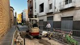 Las obras en la calle Puerta del Ángel de la ciudad de Jaén alcanzan el 50% de su ejecución