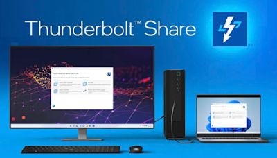 Intel 的 Thunderbolt Share 技術讓兩台電腦可以透過直接連線快速傳輸檔案
