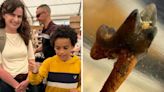 Seven year old boy makes rare fossil discovery at Dorset festival