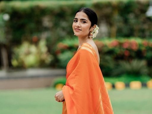 Rukmini Vasanth Gets The Festive Memo Right In Orange Cotton Saree - News18