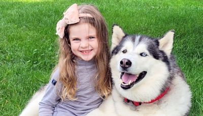 Watch this 7 year old ‘steal’ her neighbor’s husky and replace it with a stuffed dog