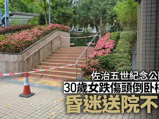 西環佐治五世紀念公園內 30歲女呼吸急促失平衡跌傷頭 送院不治