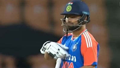 Rinku Singh plays awful shot to get out right after commentator says 'he should've been in India's World Cup squad'