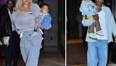 Controversia en redes: Rihanna y la forma de cargar a su hijo